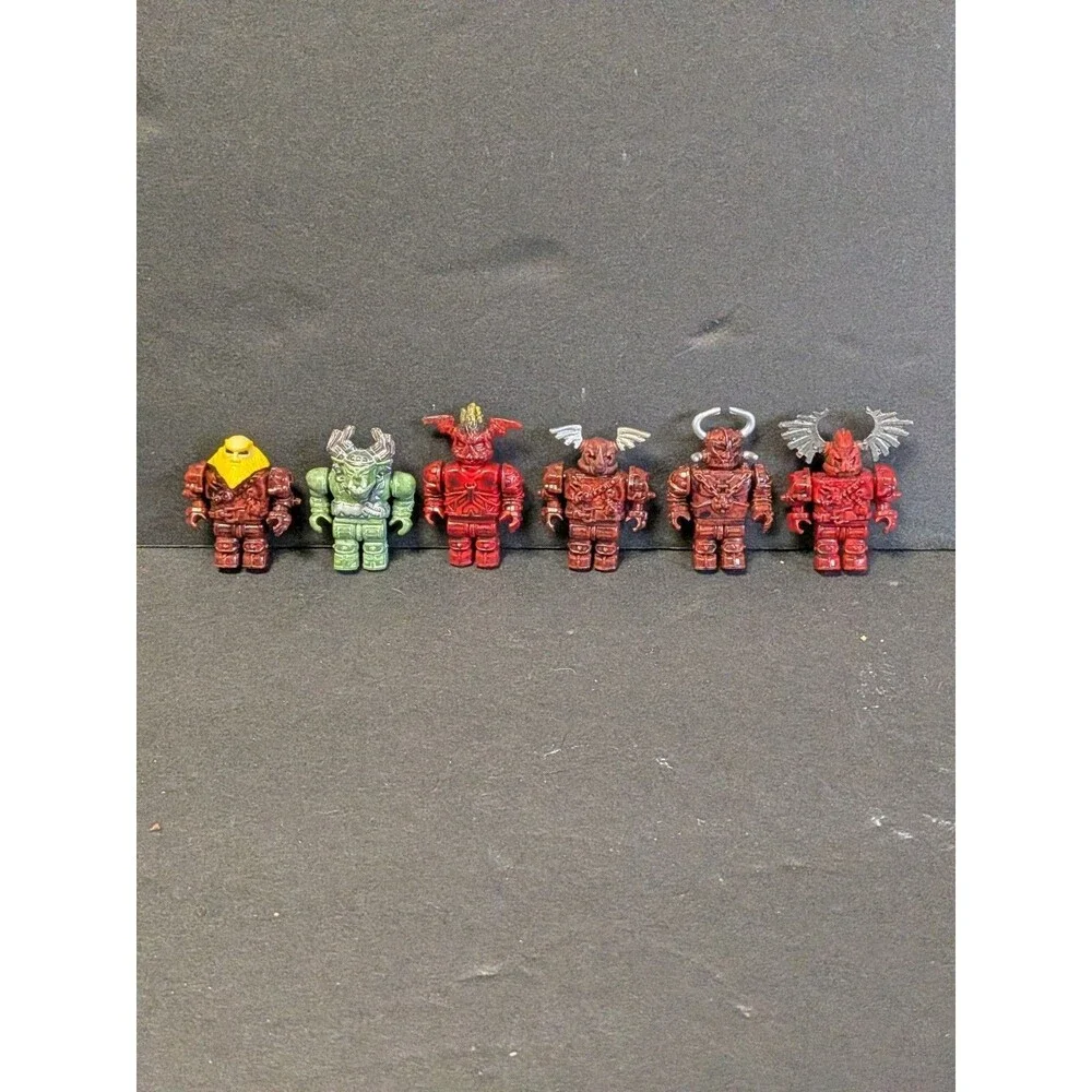 Mega Bloks Dragons Universe Krystal Wars Mini Figure Lot Of 6